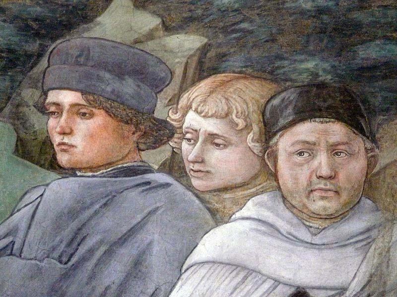 Fra Filippo Lippi Selfportait with pupils china oil painting image